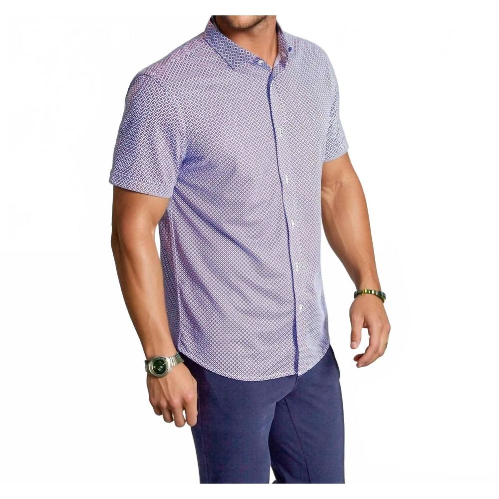 NEW BUKI locally famous short sleeve tech shirt in blue/ purple